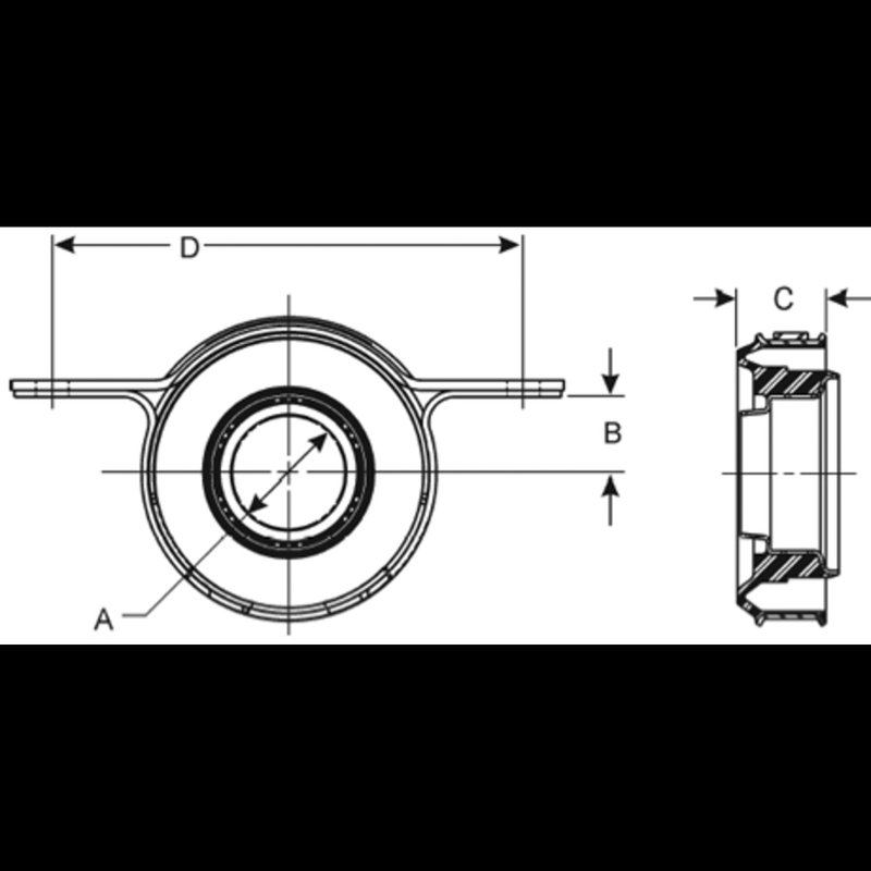 BGMG 5002007 Drive Shaft Center Support Bearing