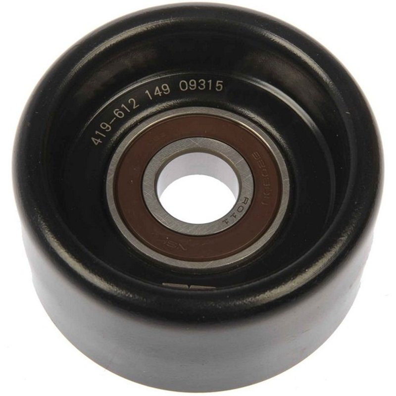 Dorman 419-612 Accessory Drive Belt Tensioner Pulley - Power Steering Bracket, Smooth Pulley or Upper