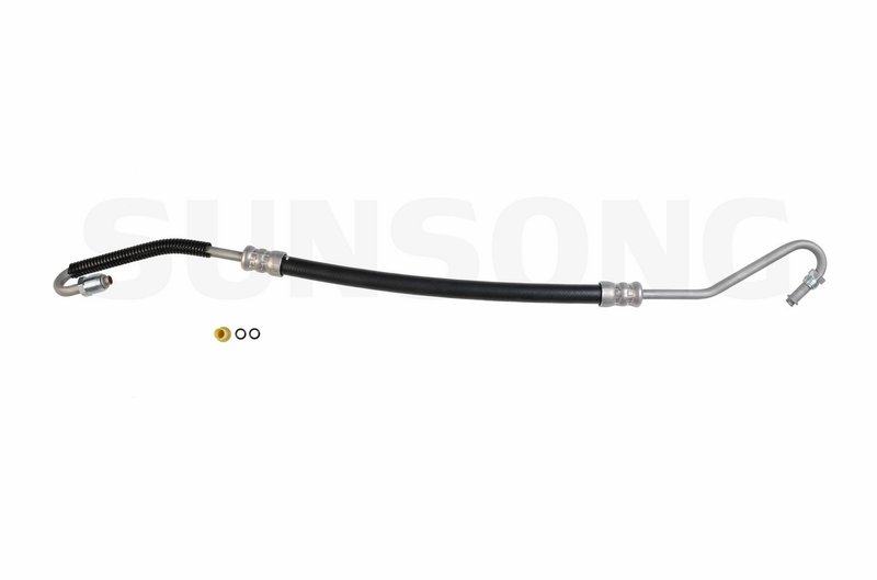 Sunsong 3401047 Power Steering Pressure Line Hose Assembly - Hydroboost To Gear