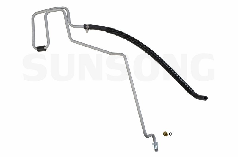 Sunsong 3401074 Power Steering Return Line Hose Assembly - From Gear