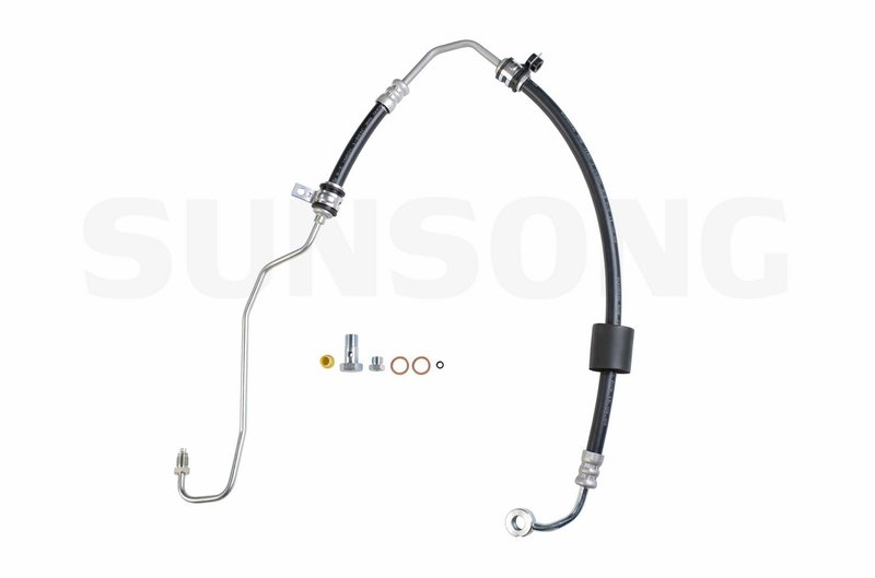 Sunsong 3401120 Power Steering Pressure Line Hose Assembly - Pump To Rack