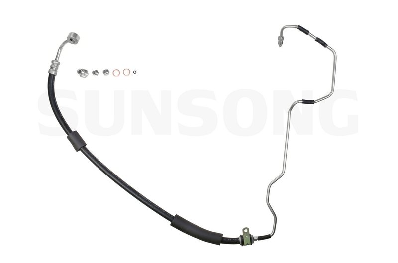Sunsong 3401121 Power Steering Pressure Line Hose Assembly - Pump To Rack
