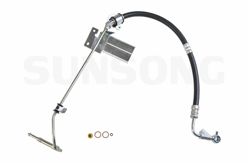 Sunsong 3401159 Power Steering Pressure Line Hose Assembly - Pump To Rack