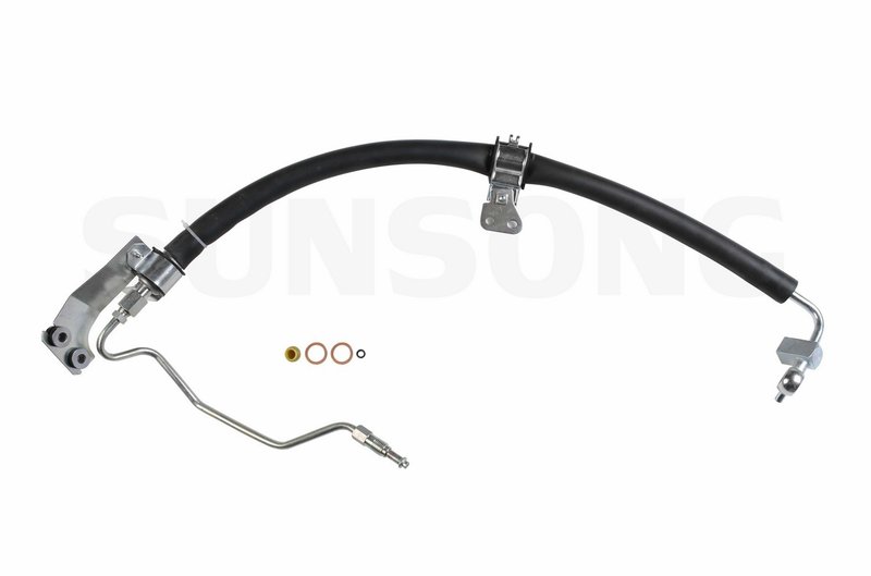 Sunsong 3401160 Power Steering Pressure Line Hose Assembly - Pump To Rack