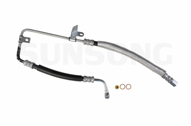 Sunsong 3401167 Power Steering Pressure Line Hose Assembly - From Pump