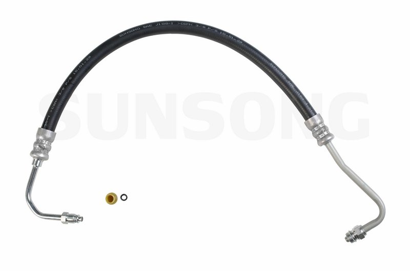 Sunsong 3401274 Power Steering Pressure Line Hose Assembly - Hydroboost To Gear