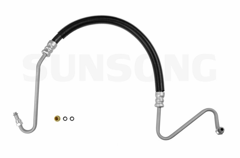 Sunsong 3401276 Power Steering Pressure Line Hose Assembly - Hydroboost To Gear