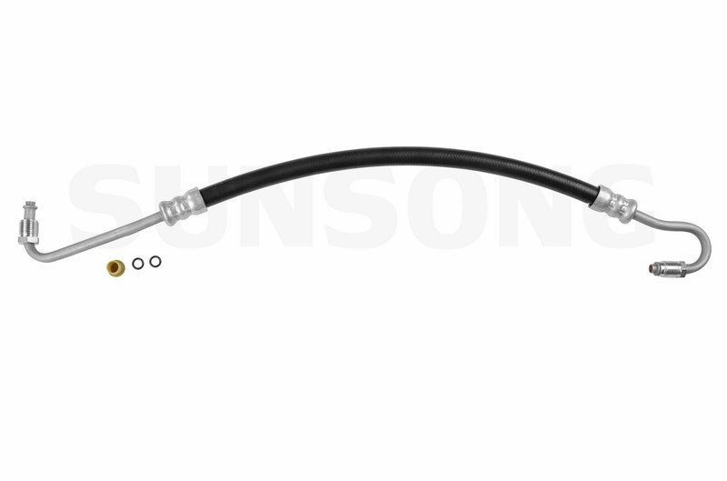 Sunsong 3401285 Power Steering Pressure Line Hose Assembly - Pump To Hydroboost