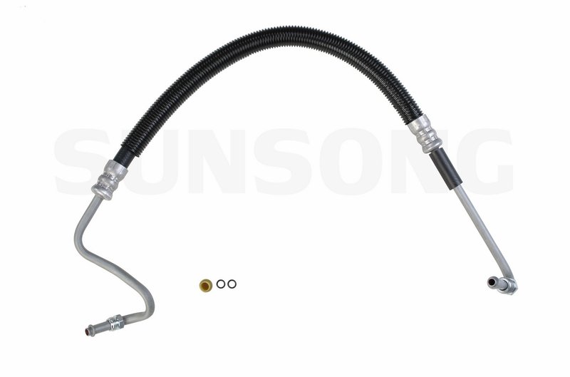 Sunsong 3401292 Power Steering Pressure Line Hose Assembly - Pump To Hydroboost