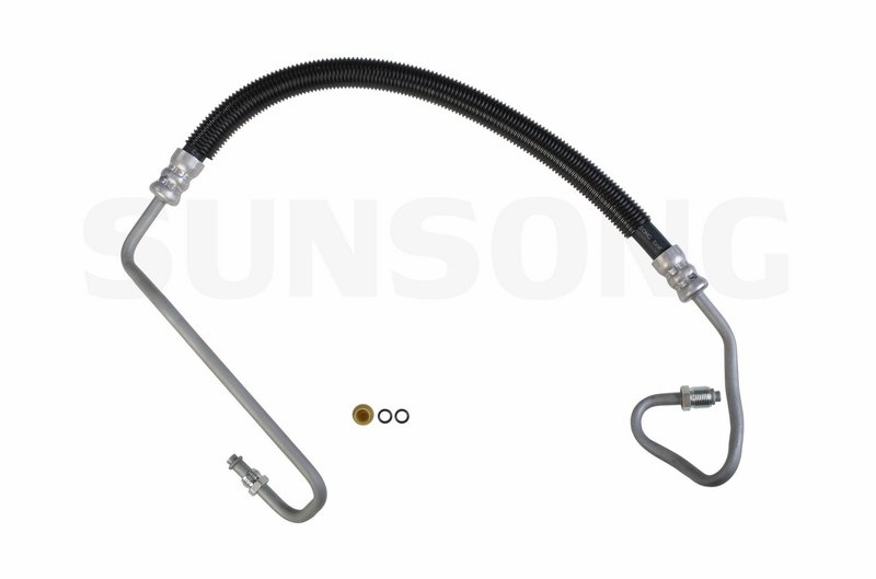 Sunsong 3401299 Power Steering Pressure Line Hose Assembly - Hydroboost To Gear