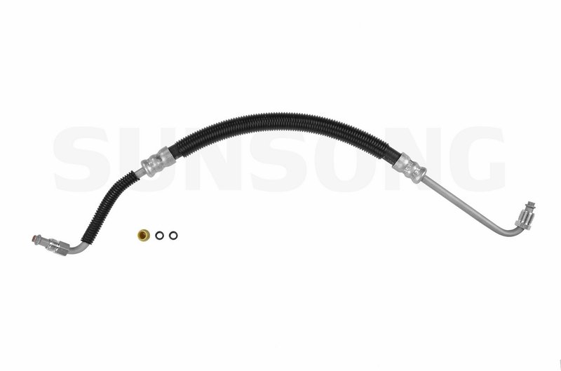 Sunsong 3401309 Power Steering Pressure Line Hose Assembly - Pump To Hydroboost
