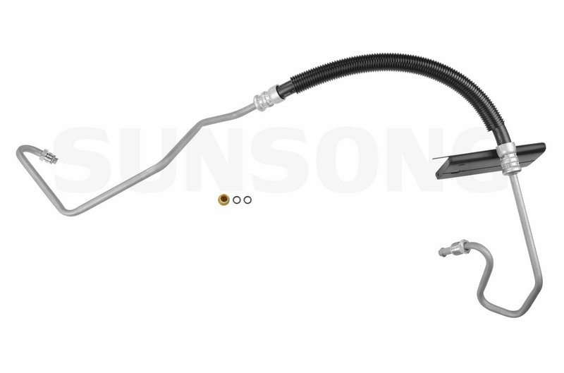 Sunsong 3401327 Power Steering Pressure Line Hose Assembly - Hydroboost To Gear