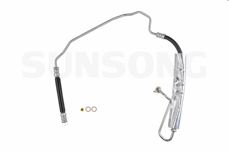 Sunsong 3401362 Power Steering Pressure Line Hose Assembly - From Pump