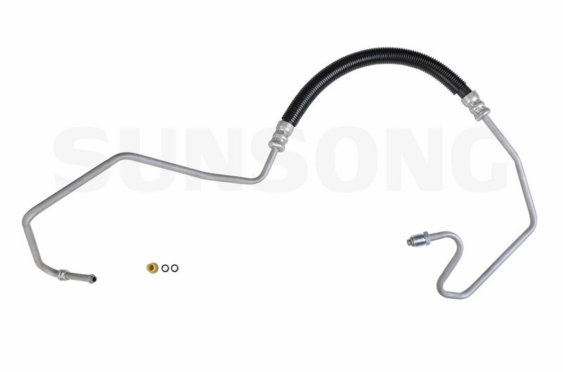 Sunsong 3401375 Power Steering Pressure Line Hose Assembly - Hydroboost To Gear