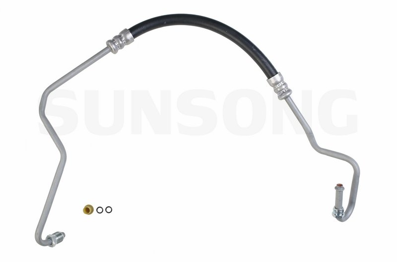 Sunsong 3401466 Power Steering Pressure Line Hose Assembly - Pump To Hydroboost