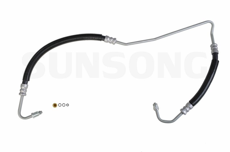 Sunsong 3401493 Power Steering Pressure Line Hose Assembly - Pump To Hydroboost