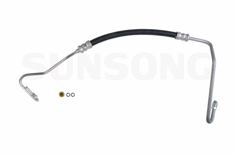 Sunsong 3401539 Power Steering Pressure Line Hose Assembly - Hydroboost To Gear