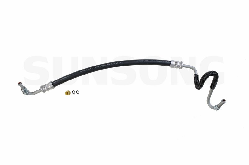 Sunsong 3401552 Power Steering Pressure Line Hose Assembly - Hydroboost To Gear