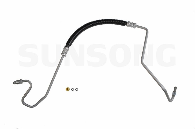 Sunsong 3401663 Power Steering Pressure Line Hose Assembly - Hydroboost To Gear