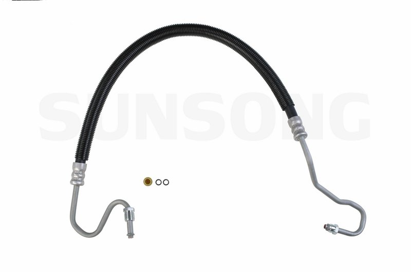 Sunsong 3401675 Power Steering Pressure Line Hose Assembly - Hydroboost To Gear