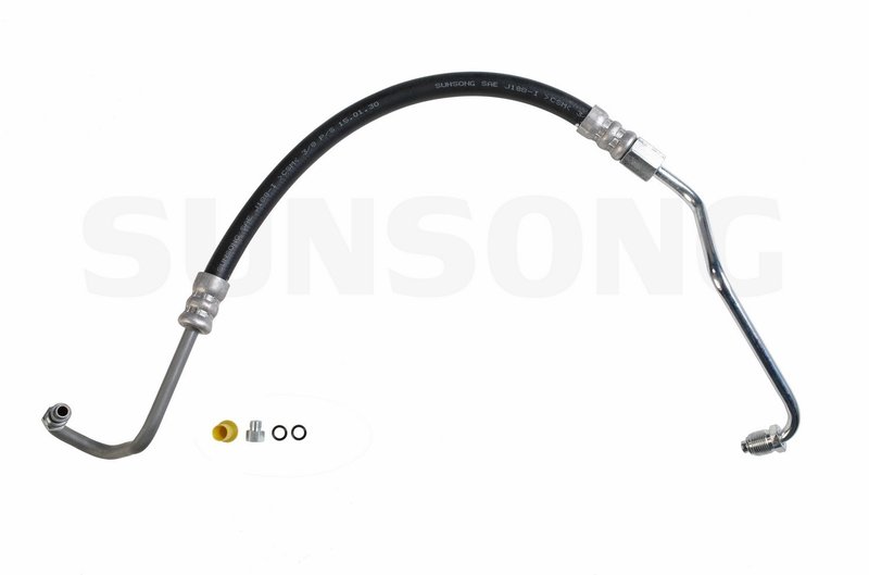 Sunsong 3401695 Power Steering Pressure Line Hose Assembly - Pump To Hydroboost