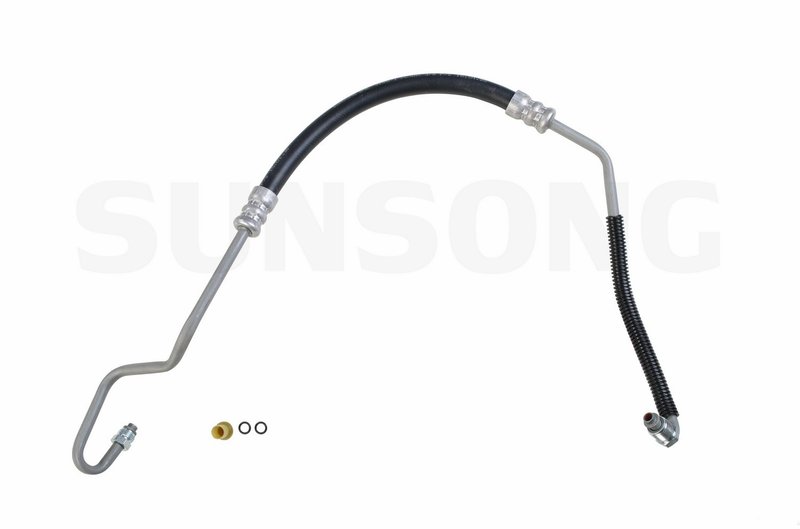 Sunsong 3401723 Power Steering Pressure Line Hose Assembly - Pump To Hydroboost