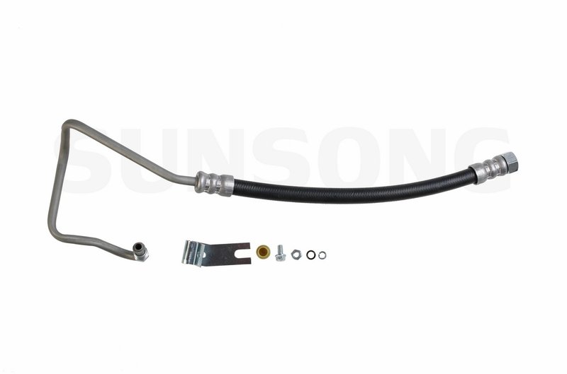 Sunsong 3401730 Power Steering Pressure Line Hose Assembly - From Pump or Pump To Hydroboost