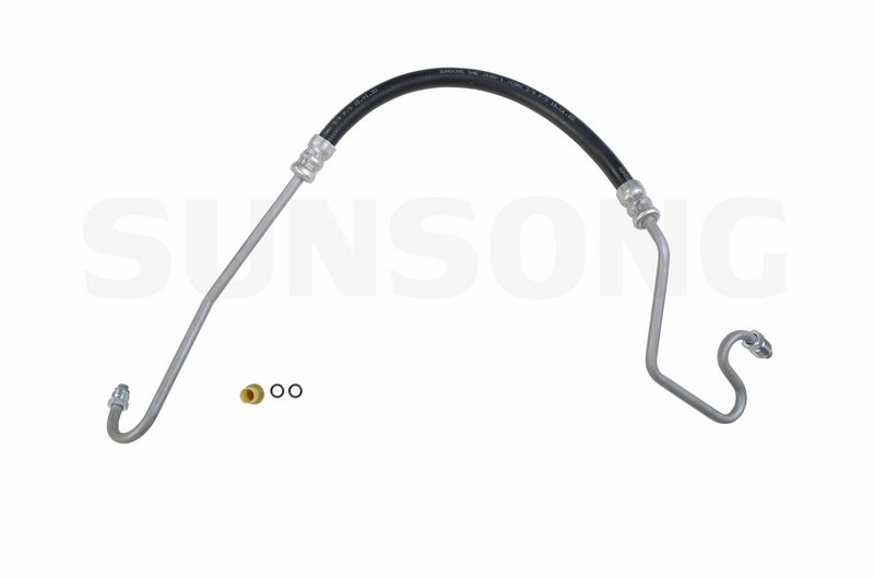 Sunsong 3401742 Power Steering Pressure Line Hose Assembly - Hydroboost To Gear