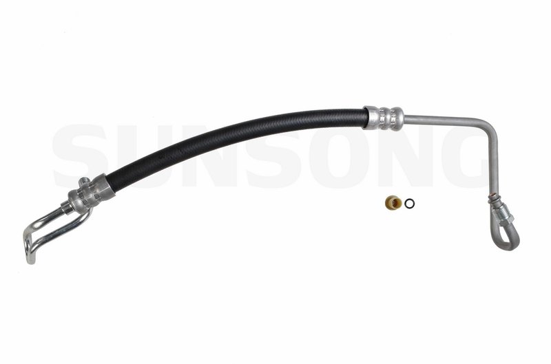 Sunsong 3401749 Power Steering Pressure Line Hose Assembly - Hydroboost To Gear