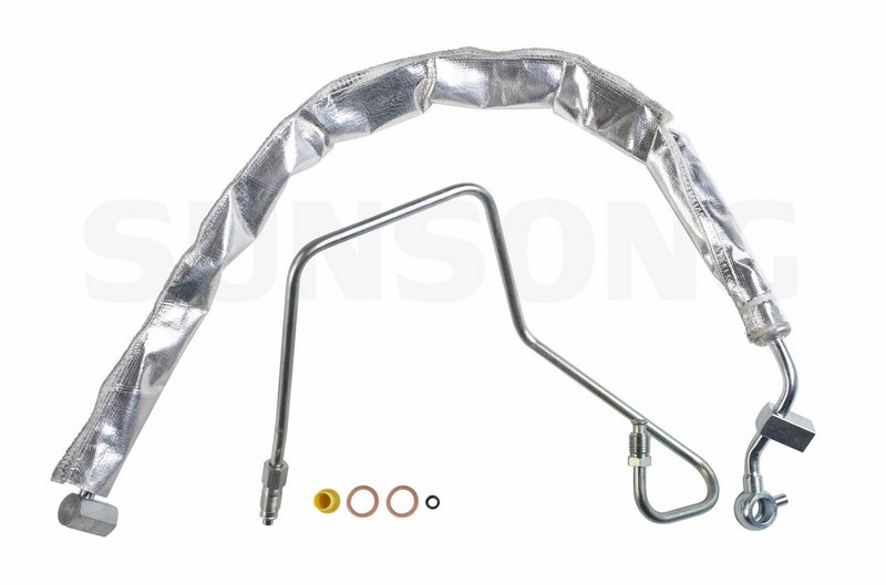 Sunsong 3401889 Power Steering Pressure Line Hose Assembly - Pump To Rack