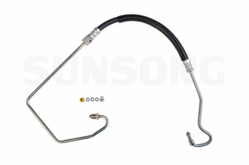 Sunsong 3402231 Power Steering Pressure Line Hose Assembly - Pump To Hydroboost