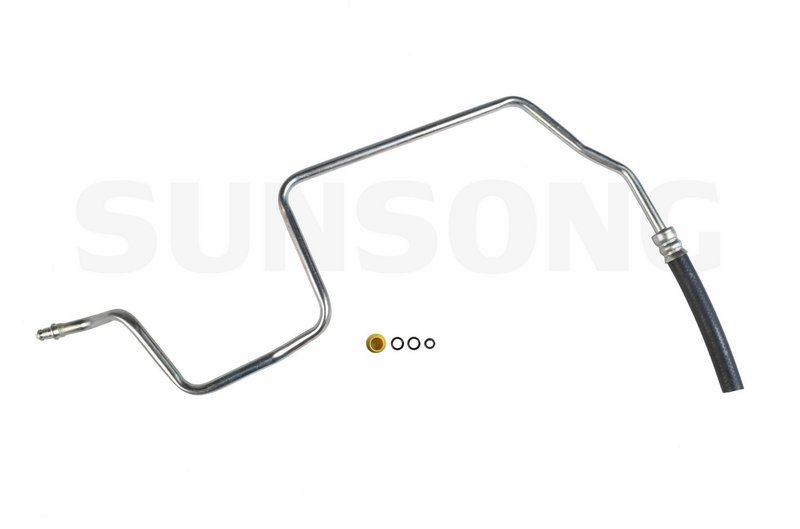 Sunsong 3402300 Power Steering Return Line Hose Assembly - Gear To Cooler