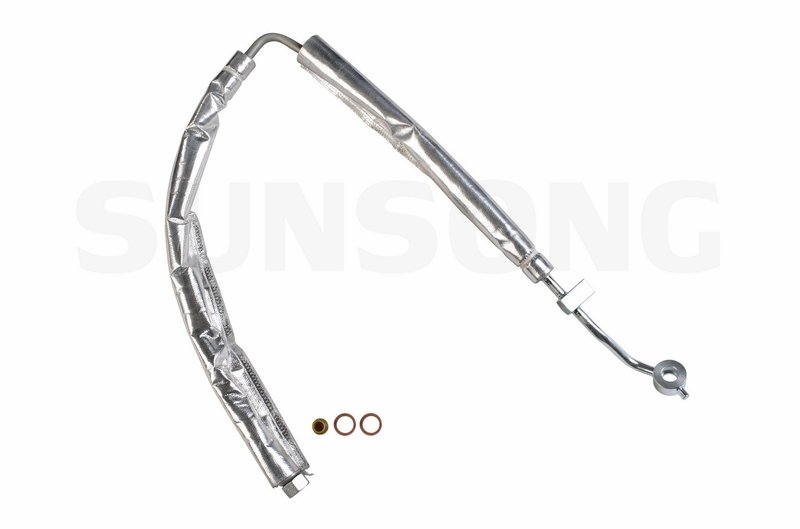 Sunsong 3402377 Power Steering Pressure Line Hose Assembly - From Pump