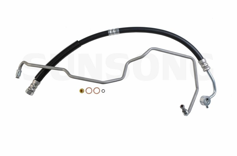 Sunsong 3402413 Power Steering Pressure Line Hose Assembly - Pump To Rack