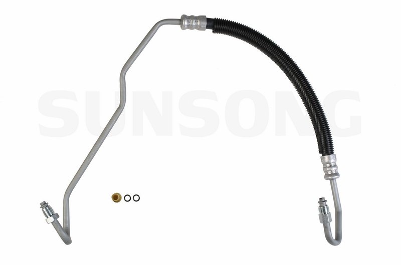 Sunsong 3402420 Power Steering Pressure Line Hose Assembly - Hydroboost To Gear