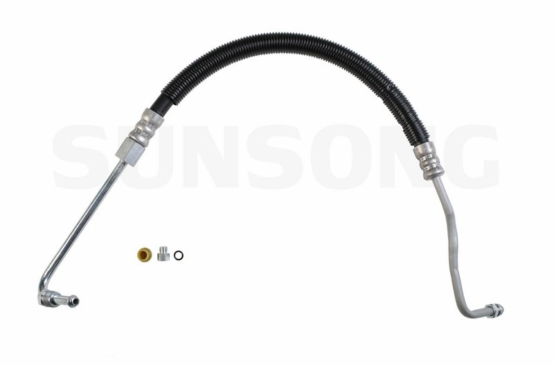 Sunsong 3402442 Power Steering Pressure Line Hose Assembly - Pump To Hydroboost