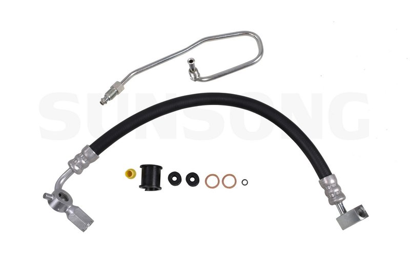 Sunsong 3402600 Power Steering Pressure Line Hose Assembly - Pump To Rack