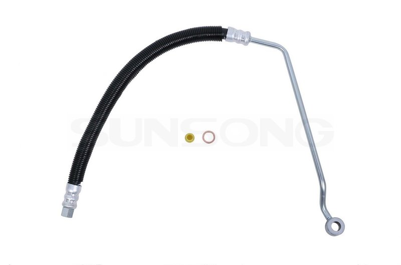 Sunsong 3402880 Power Steering Pressure Line Hose Assembly - From Pump