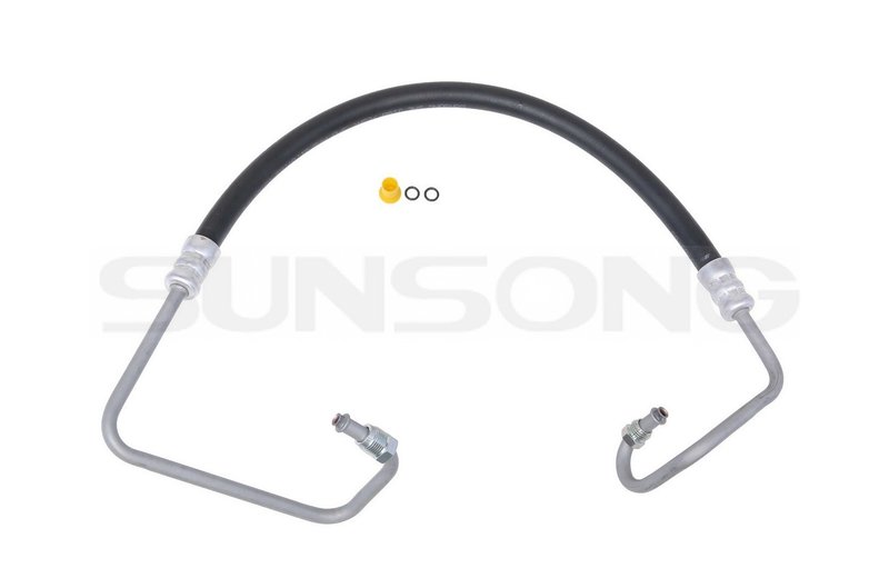 Sunsong 3403061 Power Steering Pressure Line Hose Assembly - Pump To Hydroboost