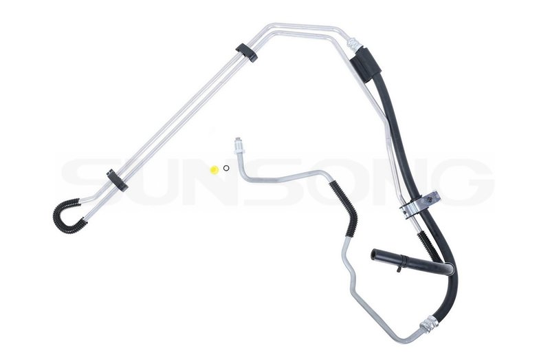 Sunsong 3403284 Power Steering Return Line Hose Assembly - From Gear