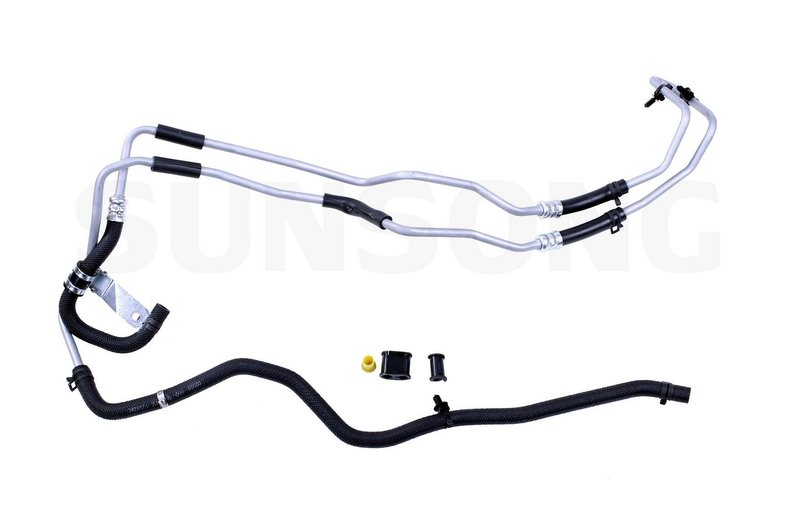 Sunsong 3403707 Power Steering Return Line Hose Assembly - Gear To Cooler