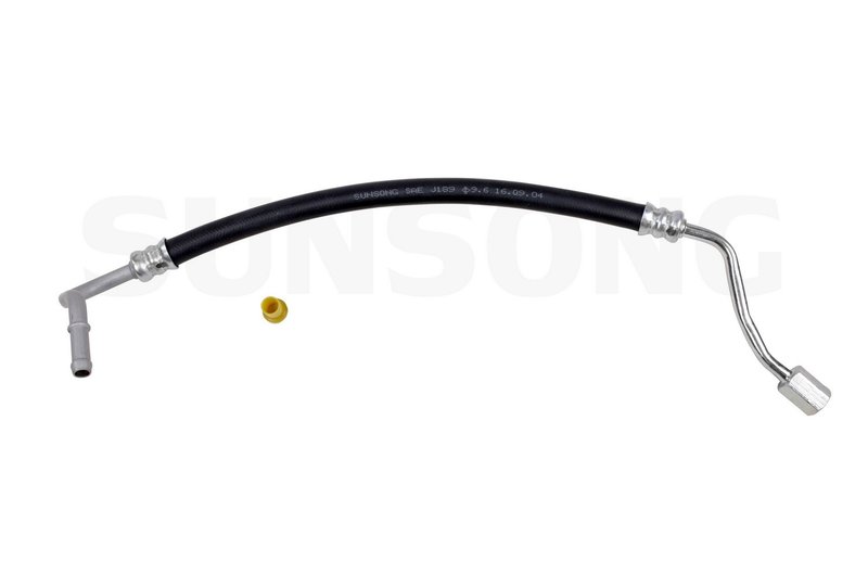 Sunsong 3403776 Power Steering Return Line Hose Assembly - From Gear or Intermediate Pipe