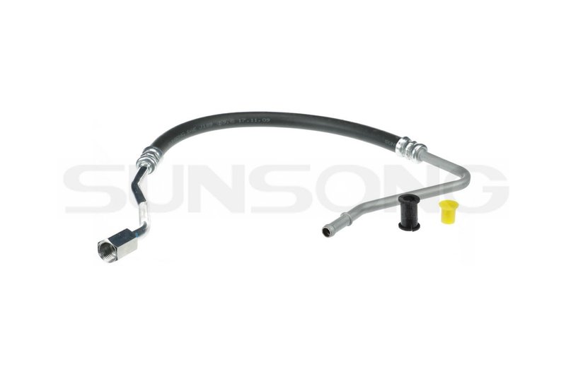 Sunsong 3404084 Power Steering Return Line Hose Assembly - From Gear or Intermediate Pipe