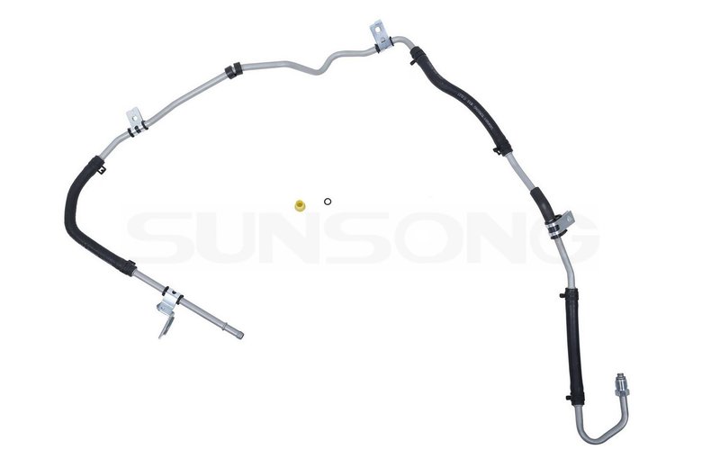 Sunsong 3404148 Power Steering Return Line Hose Assembly - From Gear