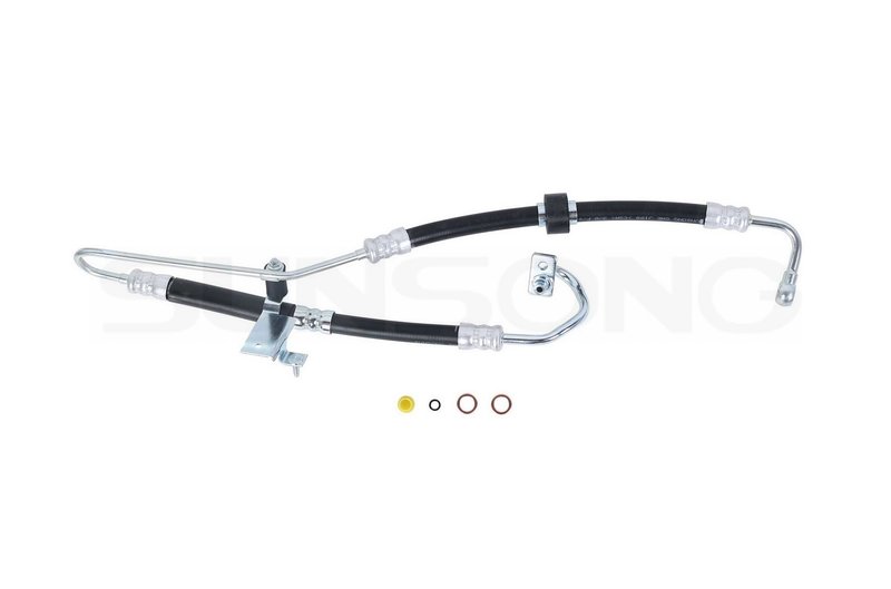 Sunsong 3404304 Power Steering Pressure Line Hose Assembly - Pump To Gear