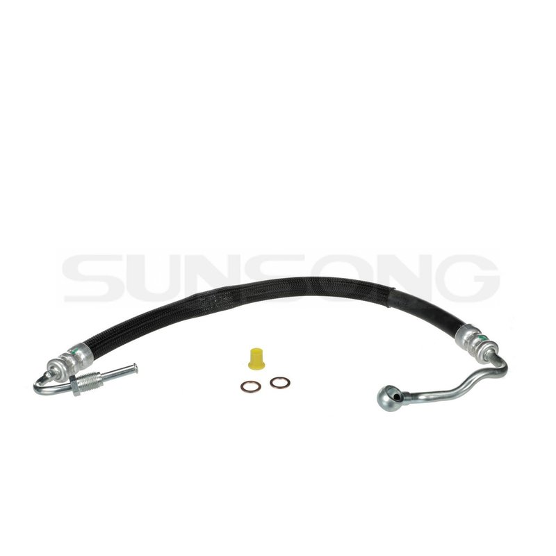 Sunsong 3404352 Power Steering Pressure Line Hose Assembly - From Pump (Lower) or Pump To Intermediate Hose