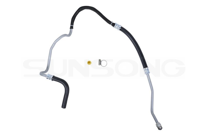 Sunsong 3404362 Power Steering Return Line Hose Assembly - Gear To Cooler