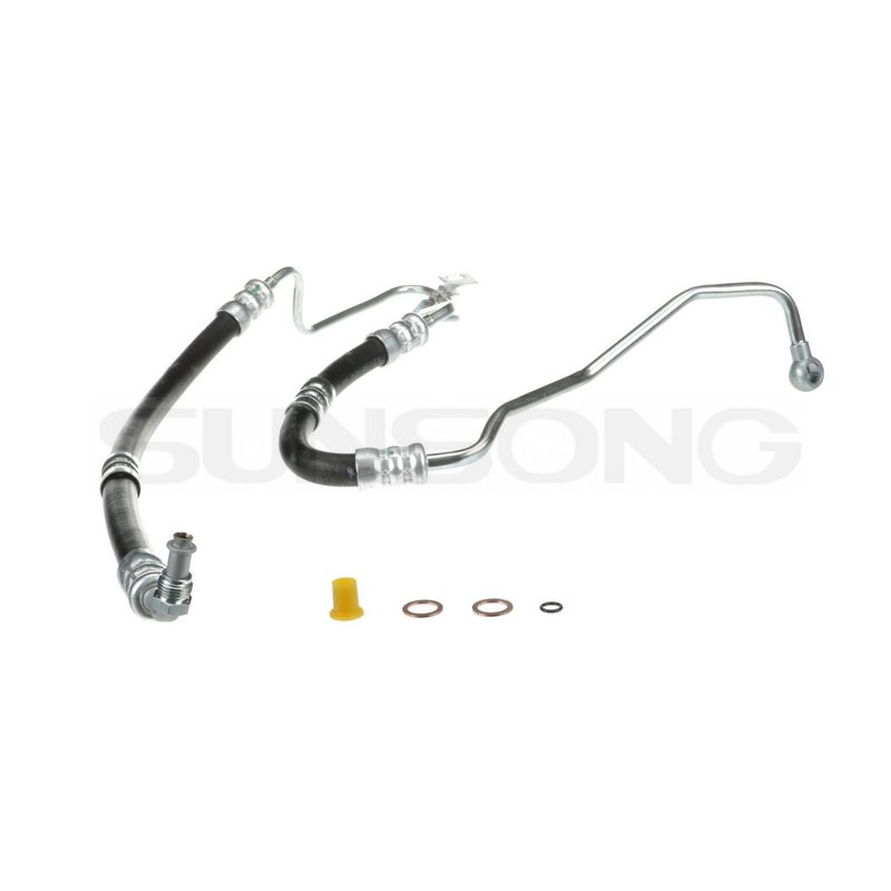 Sunsong 3404424 Power Steering Pressure Line Hose Assembly - From Pump (Lower)