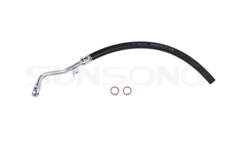 Sunsong 3404566 Power Steering Return Line Hose Assembly - From Gear
