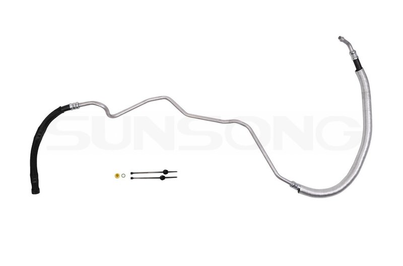 Sunsong 3404794 Power Steering Return Line Hose Assembly - Gear To Cooler